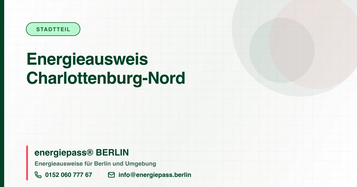 Energieausweis Charlottenburg-Nord, energiepass® BERLIN