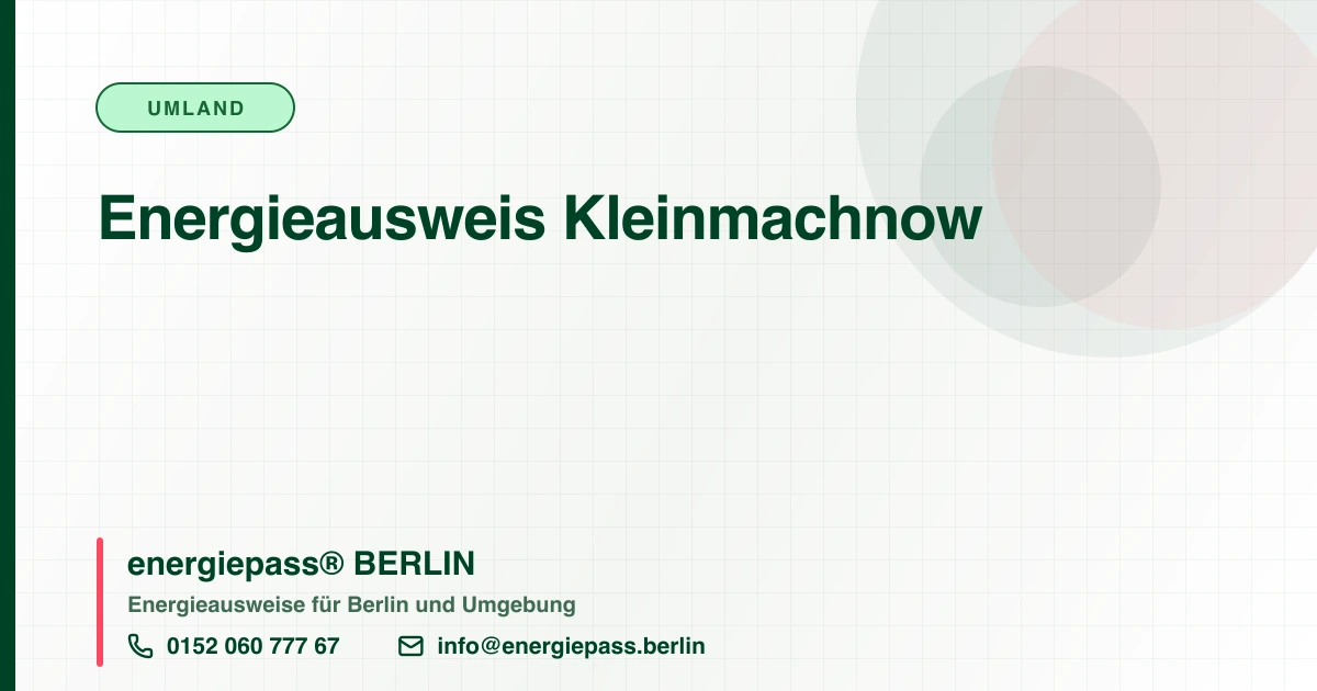 Energieausweis Kleinmachnow, energiepass® BERLIN