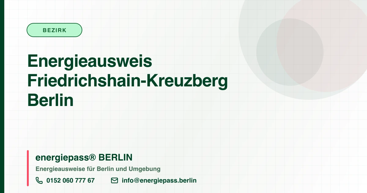 Energieausweis Friedrichshain-Kreuzberg Berlin, energiepass® BERLIN