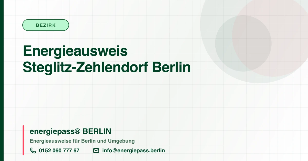 Energieausweis Steglitz-Zehlendorf Berlin, energiepass® BERLIN