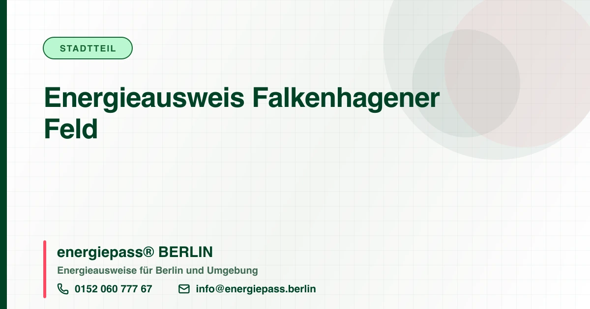 Energieausweis Falkenhagener Feld, energiepass® BERLIN