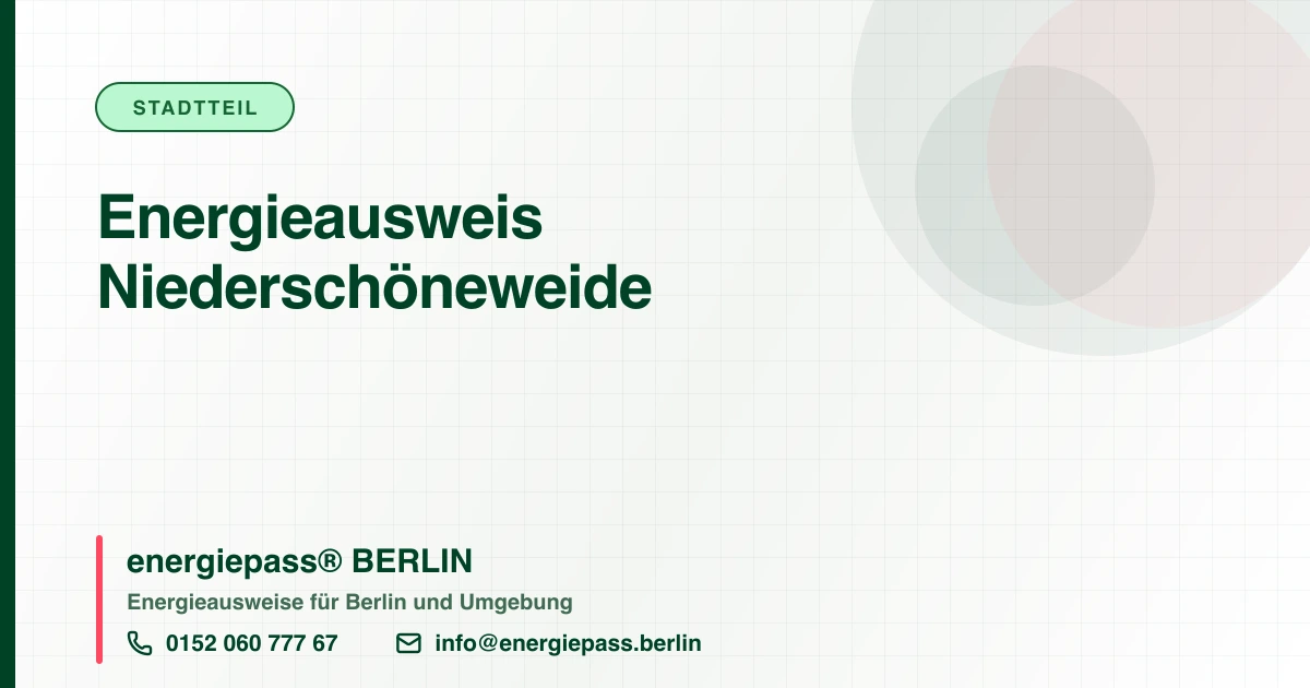 Energieausweis Niederschöneweide, energiepass® BERLIN