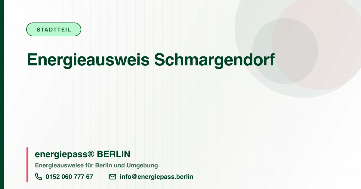 Energieausweis Schmargendorf, energiepass® BERLIN