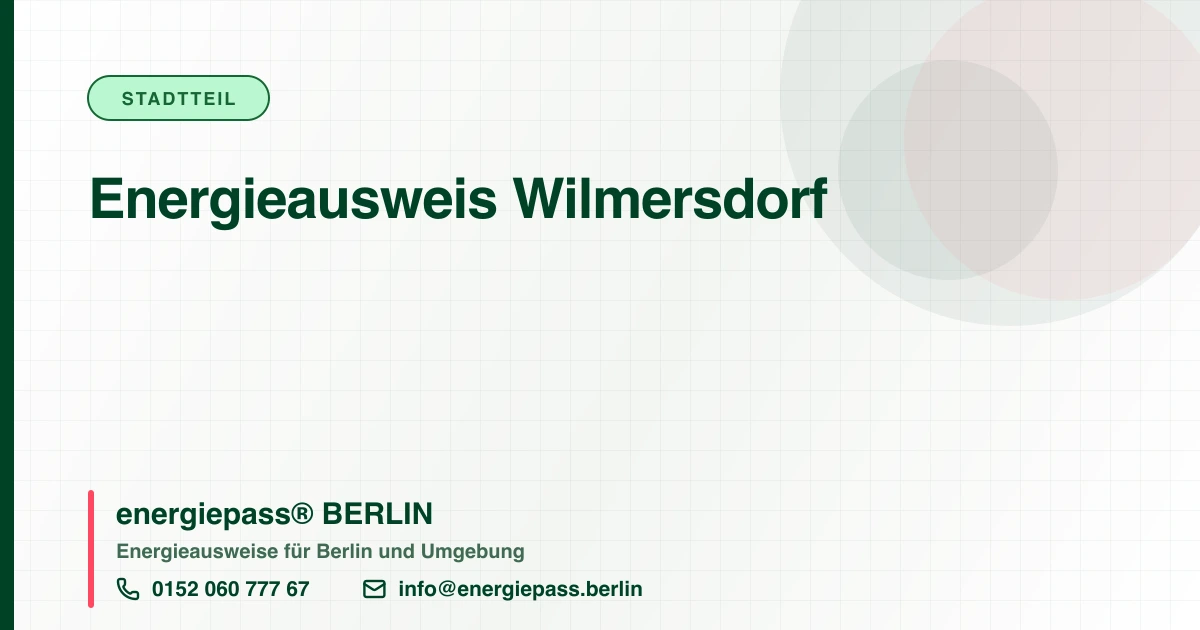 Energieausweis Wilmersdorf, energiepass® BERLIN